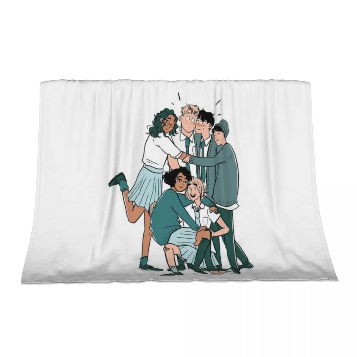 

heartstopper leaves Throw Blanket Luxury Throw Cute Plaid heavy to sleep Softest Blankets