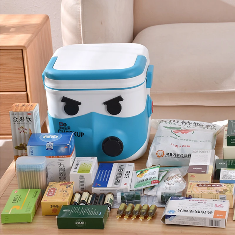 Medicina kit de primeiros socorros super grande capacidade pílula casos organizador família emergência farmácia recipiente de armazenamento pílula caixa