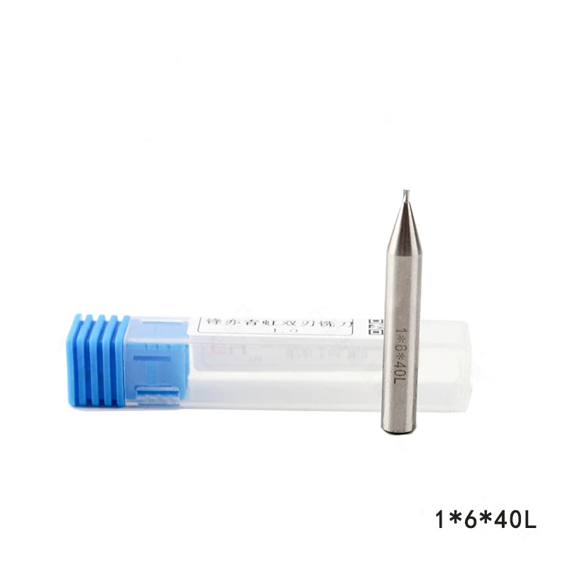 CHKJ 1*6 * 40L Qinghong fresa a doppio taglio in acciaio ad alta velocità specifica 1.0mm frese a binario comune utensili per fabbro