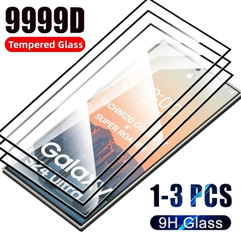 

3-1PCS Tempered Glass For Samsung Galaxy S24 Ultra S24 FE 9H Protective Film Screen Protector For S24 Plus S24+ S24Ultra S24Plus