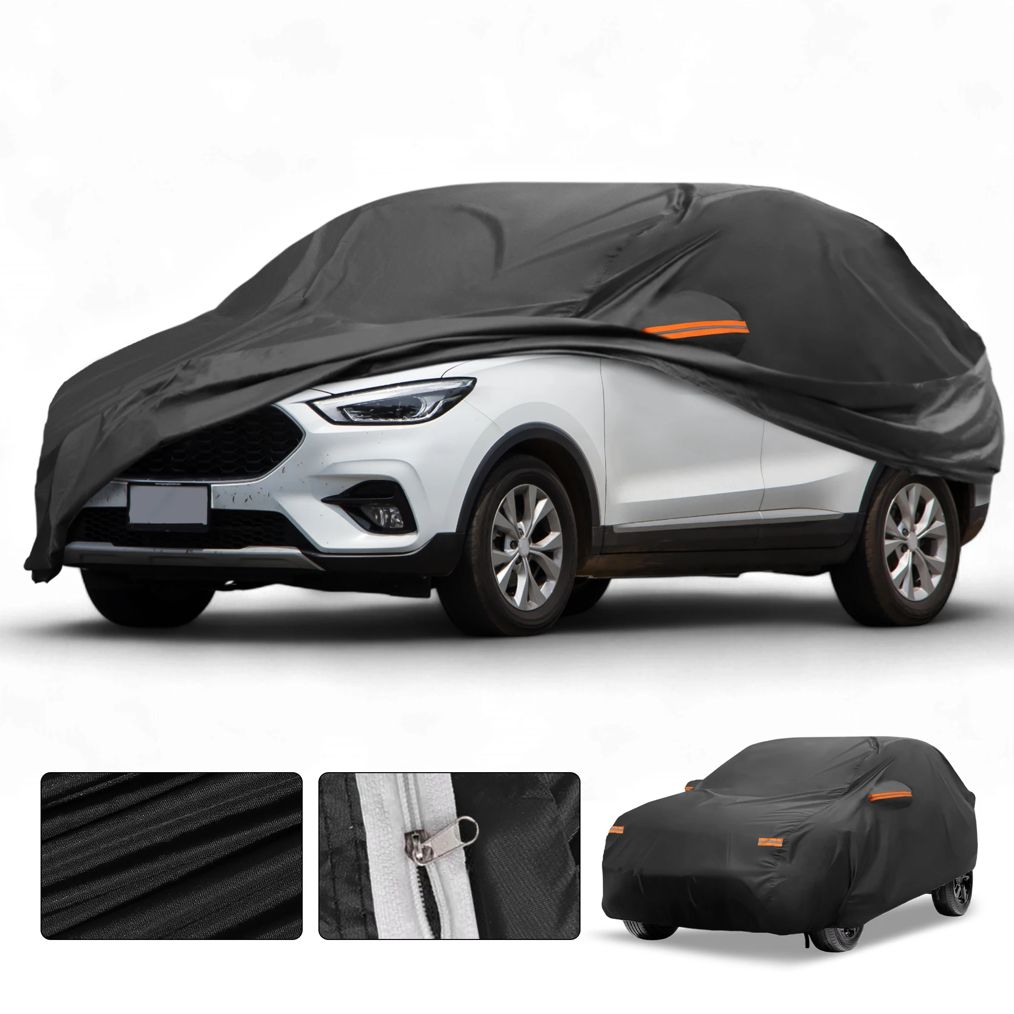 

Motoforti All-Weather Waterproof Car Cover - UV-Resistant Outdoor Full Exterior Protection for mg ZS 2017-2023 210D-PU