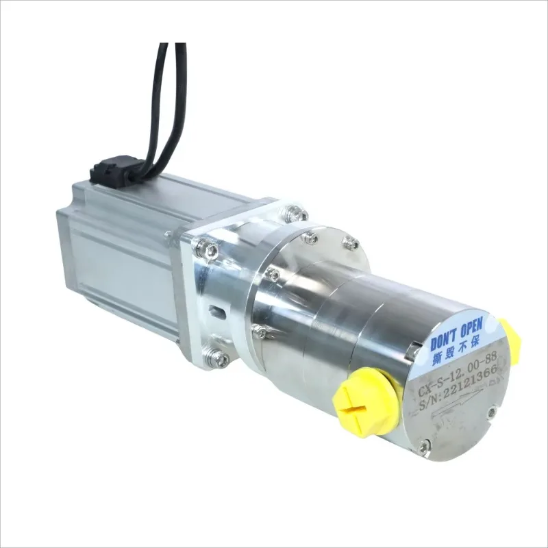 High Viscosity Fluid Transfer Water and Oil Magnet Drive Pump 24v DC Motor Pinion Pump Micro Gear Pump Manufacturer