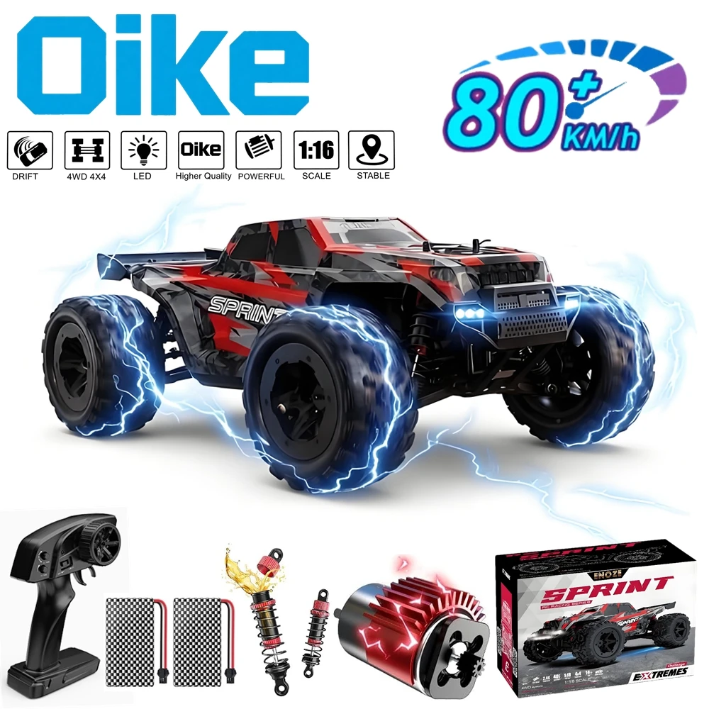 Oike 4WD RC Auto 40KM/H 50KM/H 80KM/H High Speed Drift Racing Climbing Remote Control Car Truck 4X4 All Terrain Off Road Buggy