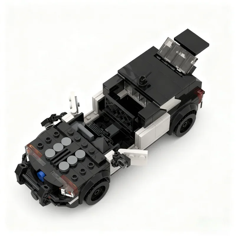 676pcs MOC Police Cruiser Forded Explorer Model Building Blocks Architecture Toys Idea Education Christmas Gifts Brick