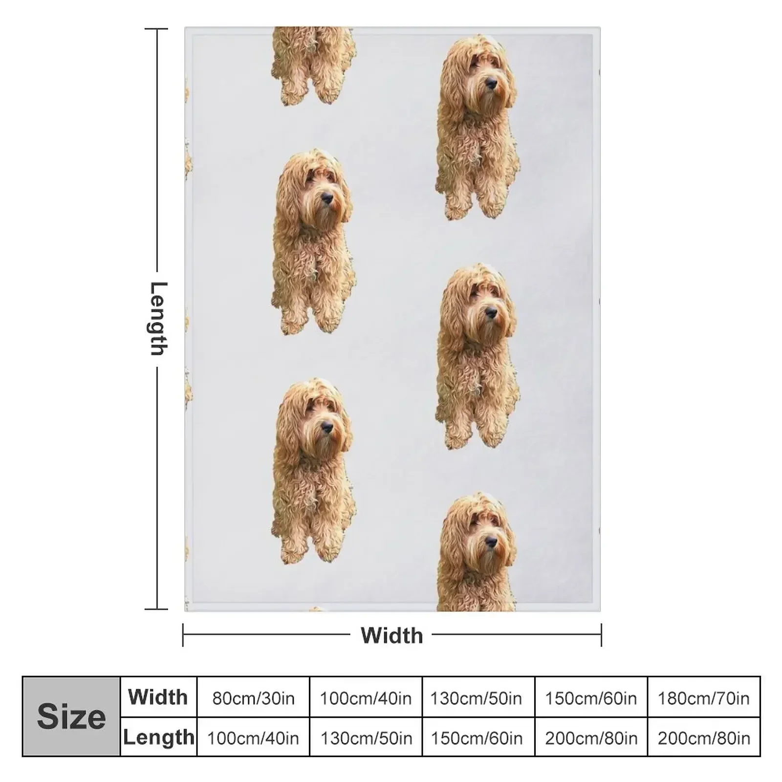 Cockapoo Cockerpoo Oh So Stylish! Throw Blanket couch cozy soft plush fuzzy picnic outdoor blanket