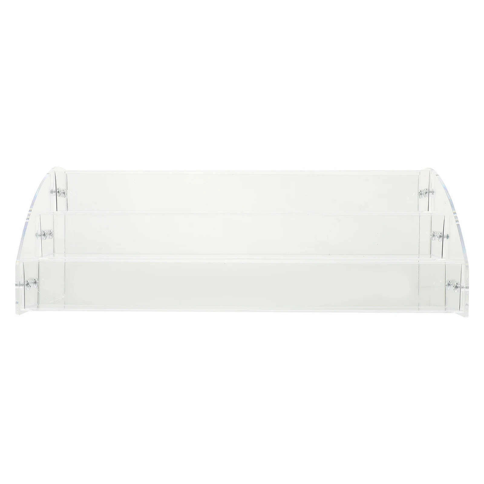 

Acrylic Nail Holder Transparent 3-Layer Lipstick Organizer Makeup Storage Rack Desktop Compartment Clear Organizer