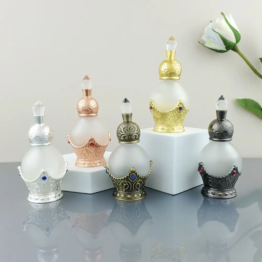 Recipientes Cosméticos De Viagem Recarregáveis, Frasco De Perfume Retro, Frasco Conta-gotas De Óleo Essencial De Cristal, Estilo Árabe Do Oriente Médio