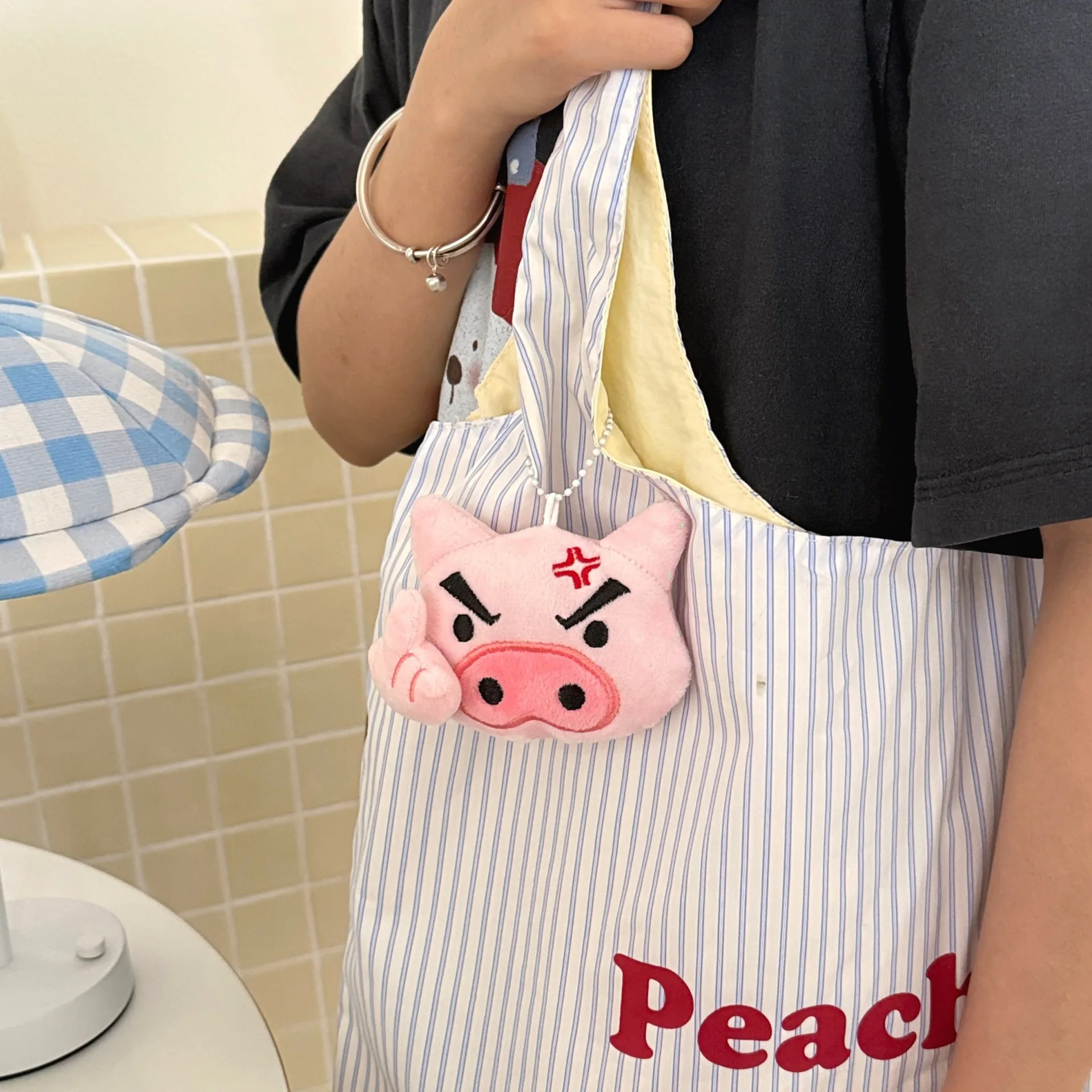 1/2 Stück Kreativer Lustiger Linker Wächter-Türschwein-Anhänger Rucksack-Schlüsselanhänger Dekoration Hängedekoration – Detail 5