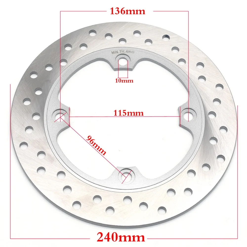 240mm Rear Brake Disc Rotor For Honda CB600 F FA Hornet CB600F 2007-2013 CBF600 2004-2006 2008-2012 CBR600 F 2011-2013 CBR600F