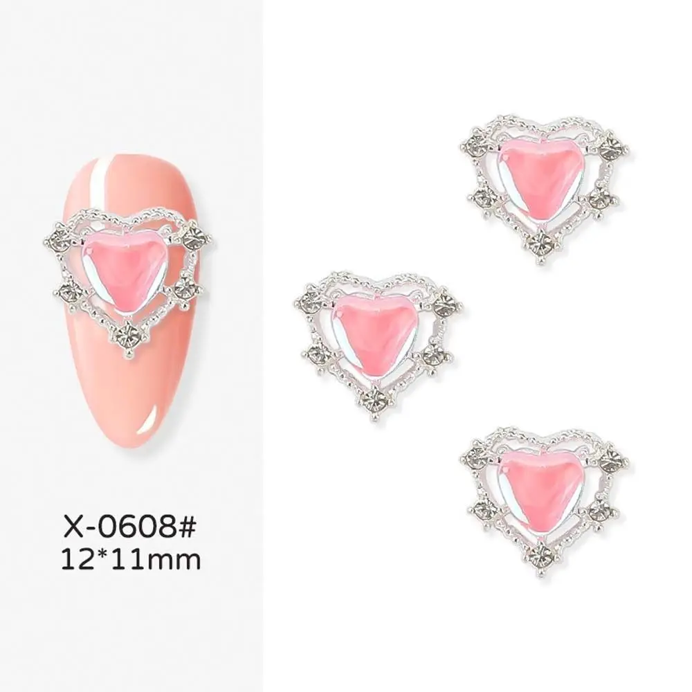 Nail Ornament Manicure Accessories Aurora Alloy 3D Nail Art Drills Rabbit Nail Decorations Heart Nail Rhinestones Nail Jewelry