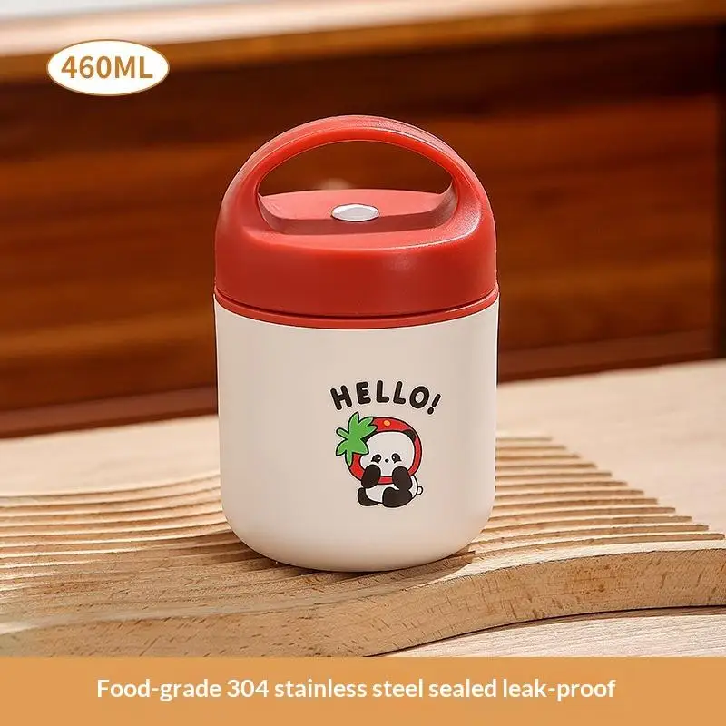 460ml Thermal Lunch Box 304 Stainless Steel Leak-Proof Food Portable Thermal Jar Insulated Soup Cup Bento Thermos Containers