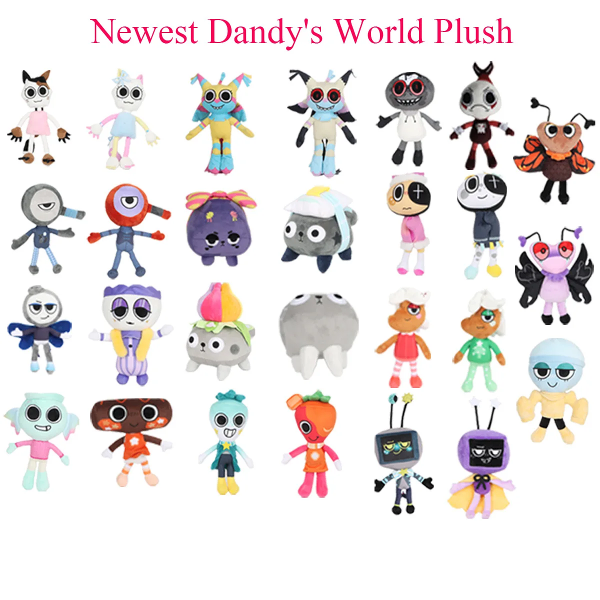 70 نمط Dandys World ألعاب من نسيج مخملي Dandys World لعبة لينة الملتوية Yatta Plushies دمية الروبيان Vee Pebble Shrimpo Tisha Glisten Shelly