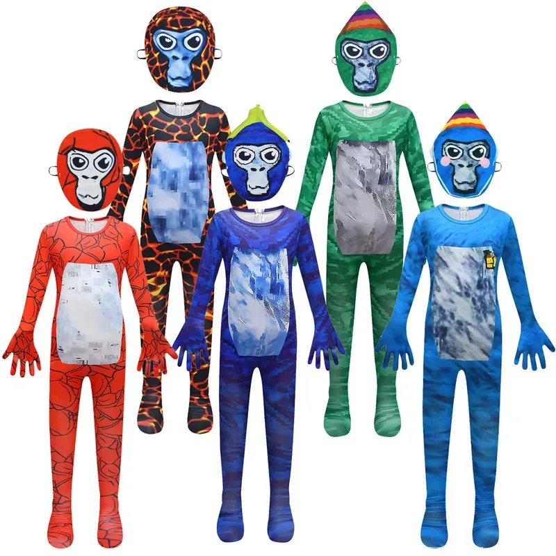 

l2025l New Cosplay GorillaTag Costume Gorilla Tag Cosplay Costume Mascot Animal Monkey for Halloween Purim Carnival Fancy Dress