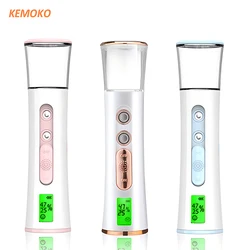 Pulvérisateur de brume facial portable à double tête, mini humidificateur hydratant, soins de la peau, affichage LED, nébuliseur de détermination de la vapeur qualifiée ale