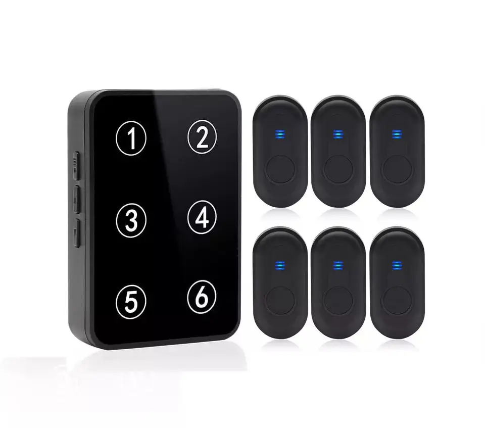 

500Ft Range with LED Number Display Wireless Caregiver Pager Call Button Nurse Call System