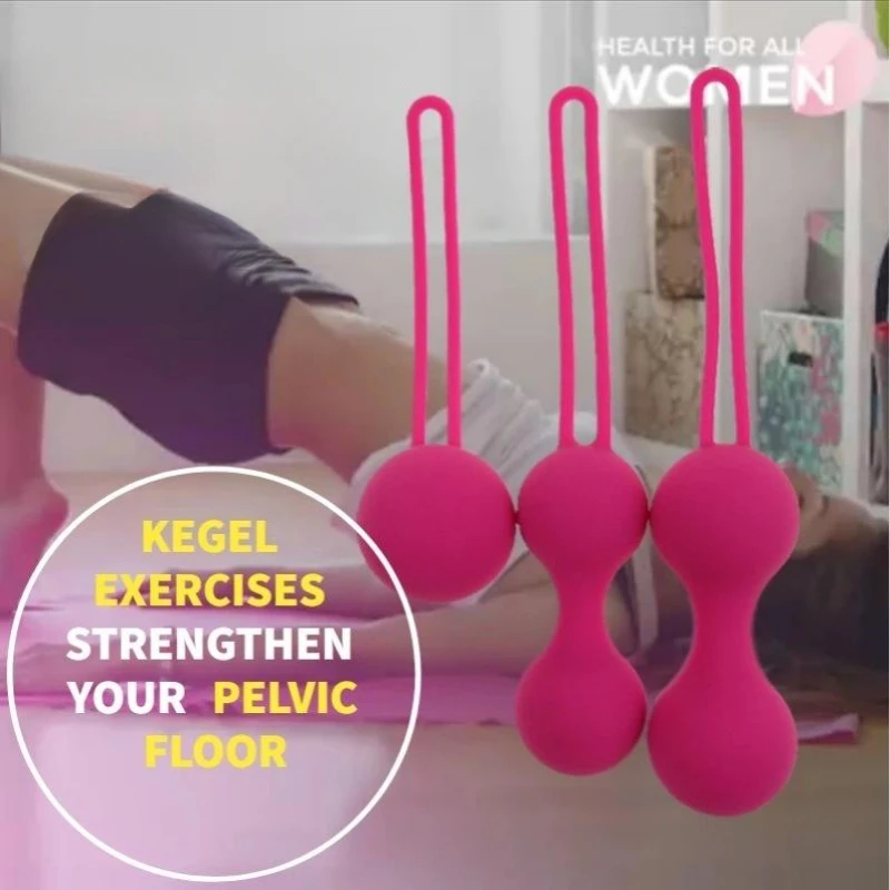 

Vagina Kegel Ball Vibrators for Women Sexy Toy Safe Silicone Kegel Balls Ben Wa Balls Vagina Tighten Exercise Sex Toys for Women