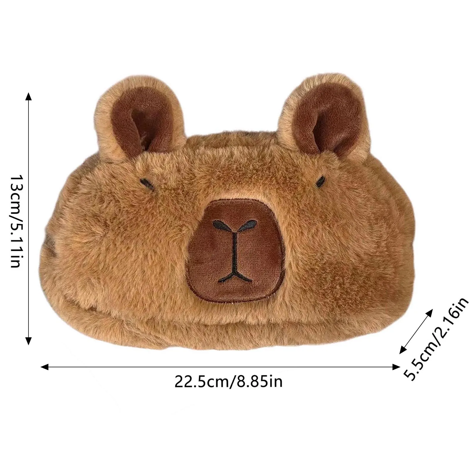 Capybara papeterie stylo sac mignon cochon d'inde grande capacité en peluche papeterie japonais stylo boîte apprentissage papeterie fournitures cadeaux