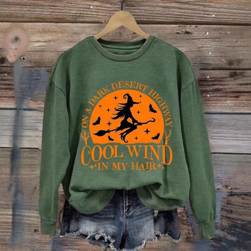 Langarm-Sweatshirt Halloween Horror Lustiges Damen-Sweatshirt 3D-Digitaldruck