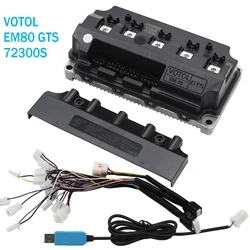 VOTOL-controlador de onda sinusoidal EM80GTS SP, controlador programable inteligente para motocicleta y patinete eléctrico de 3 a 4kW, 72V80A72300S