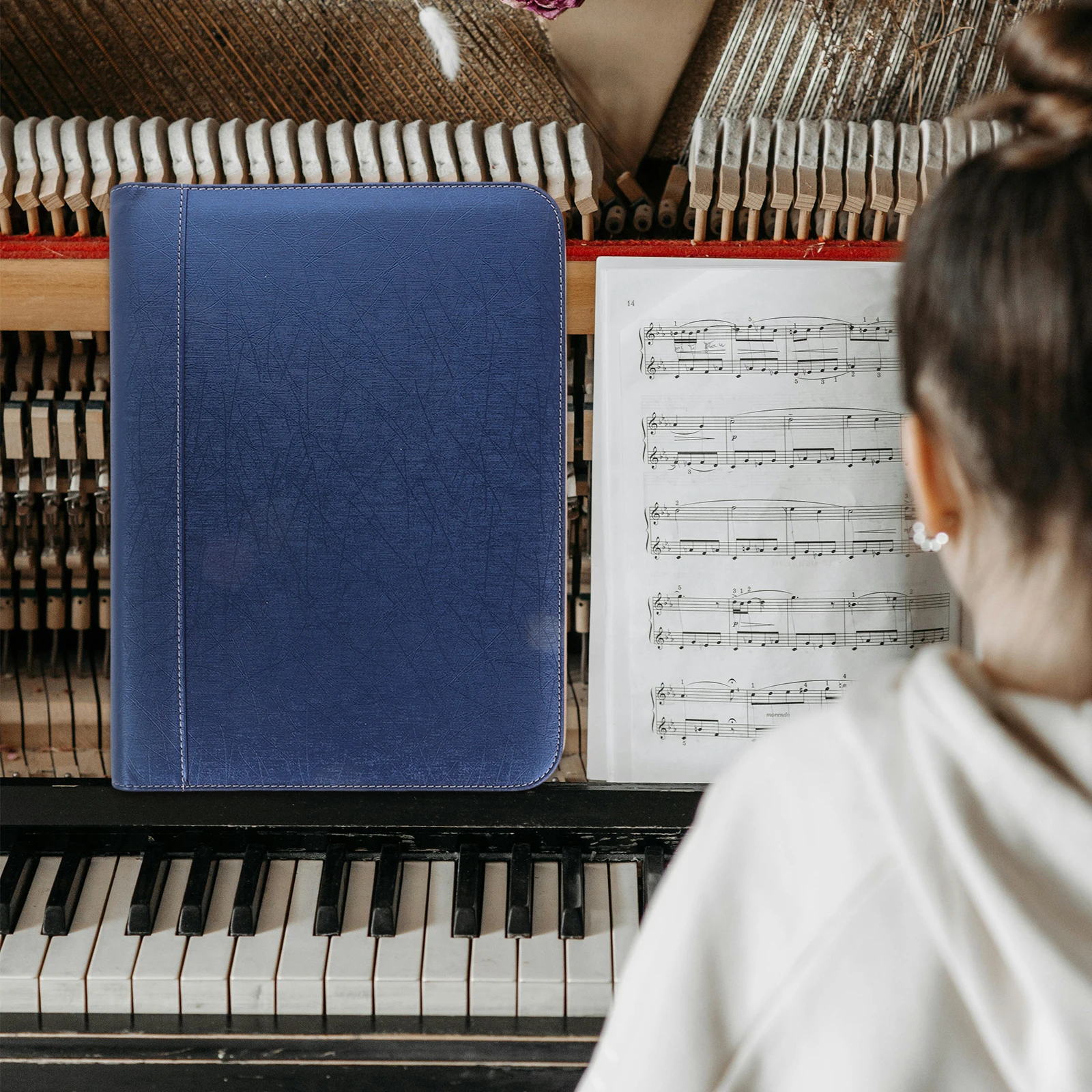 

for Sheet Music A4 Document Organizer File Storage Protector Not Reflective Desktop Paper Organizer Practical