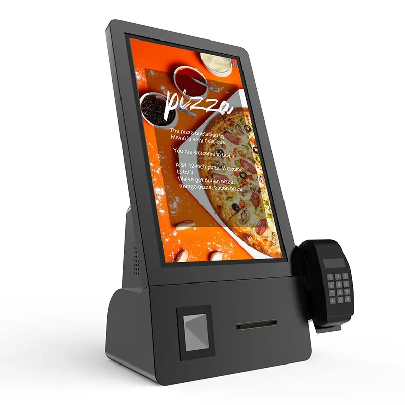 Touch Screen 21.5 Inch Restaurant Wholesale Custom Self Service Payment Kiosks for Self Service Android Machine Window