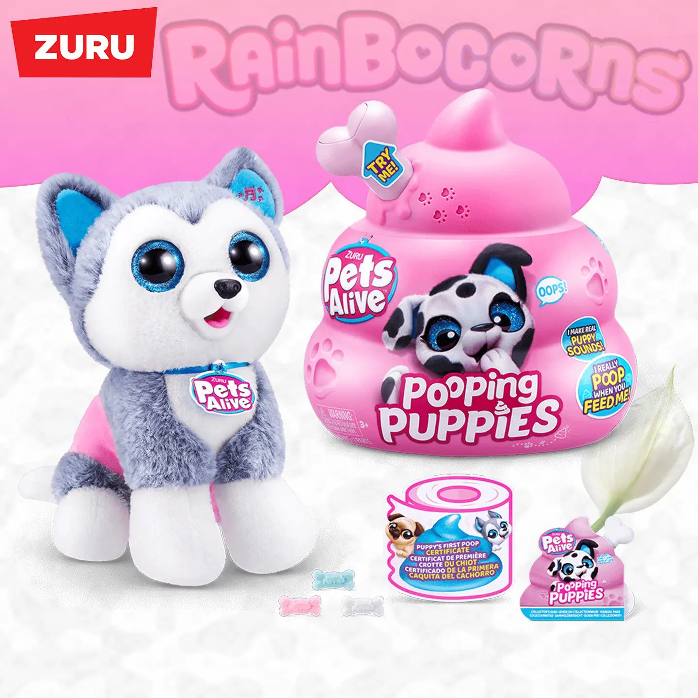 

Zuru Pets Alive Poop Dog Children'S Interactive Electric Pet Dog Voice Blind Box Plush Doll Soft Cute Stuffed Toy Birthday Gifts
