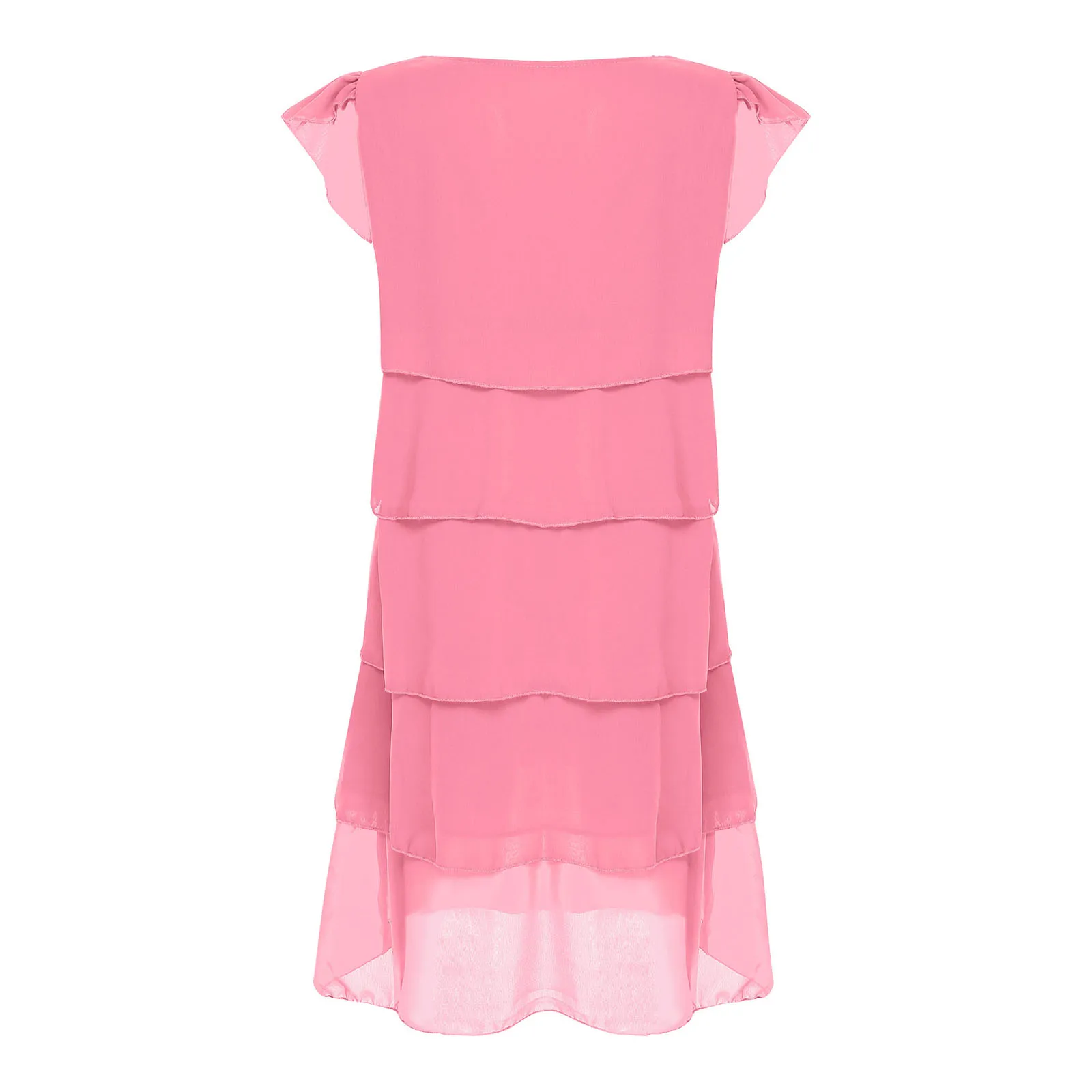 Women Chiffon Tiered Summer Dress Cocktail Dress Elegant Party Dresses Pageant Commute Special Occasions Casual Woman's Clothes
