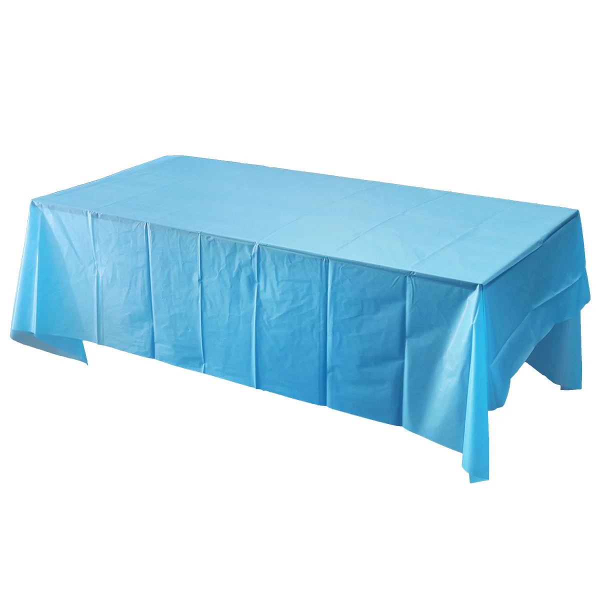 

Waterproof Tablecloth Blue 137x183cm Premium Plastic Disposable Cover Heavy Duty for Outdoor Picnic Party Camping Bbq Buffet