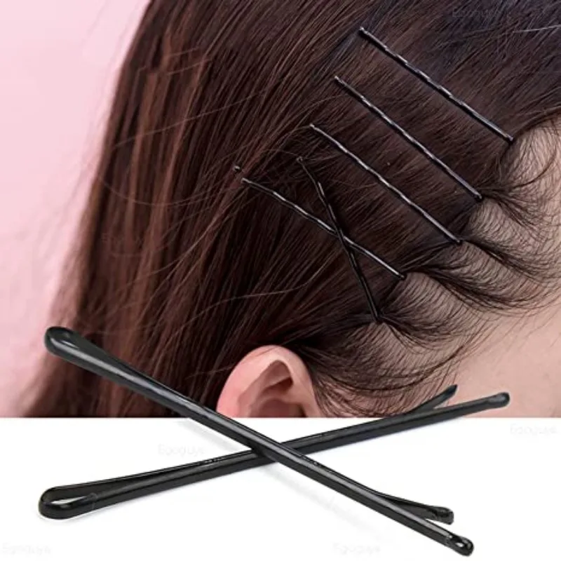 60/120pcs Black Hairpins For Women Hair Clip Lady Bobby Pins Invisible Wave Curly Bride Disposable Hairgrip Barrette Hair Clips