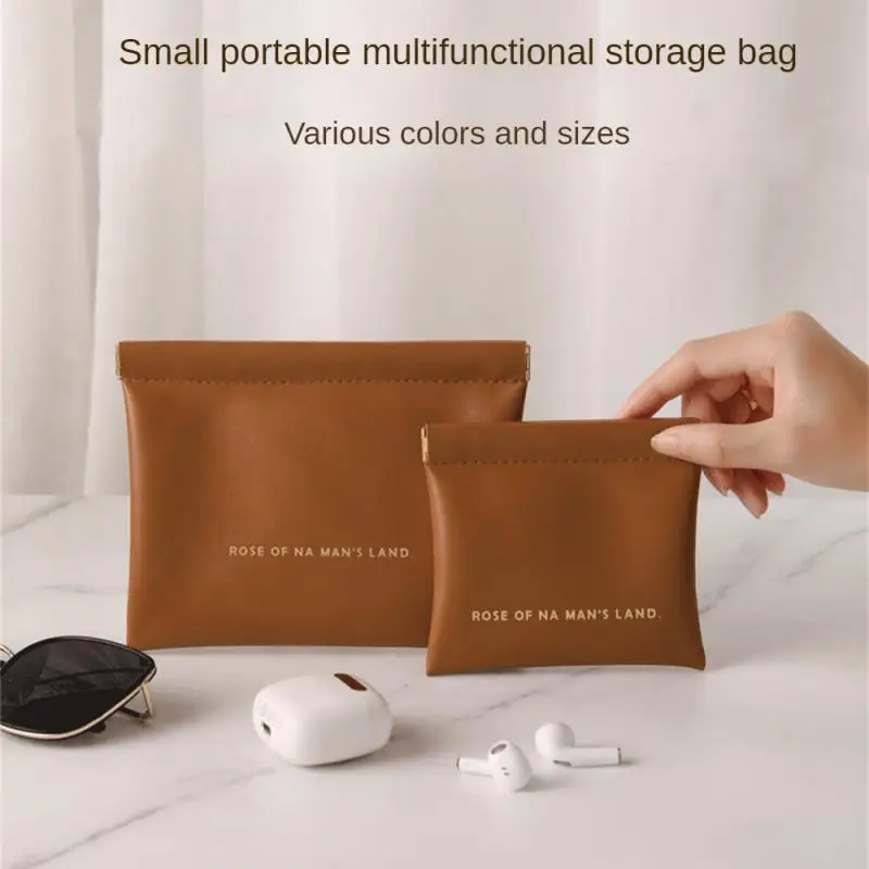 Mini Storage Bag Lipstick Bag Key Cosmetic Pouch Data Cable Storage Bag Carrying Bag Inside Portable Mini Women\'s Bags