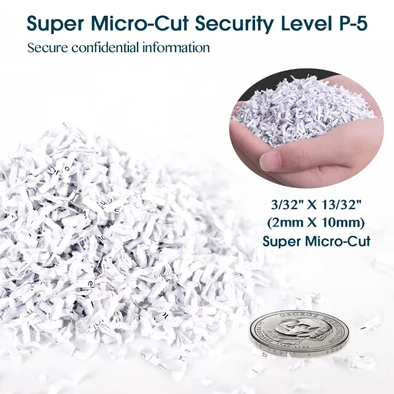 15-листный сверхмощный измельчитель Super Micro Cut с высоким уровнем безопасности P-5, для домашнего офиса, резак из черной марганцевой стали