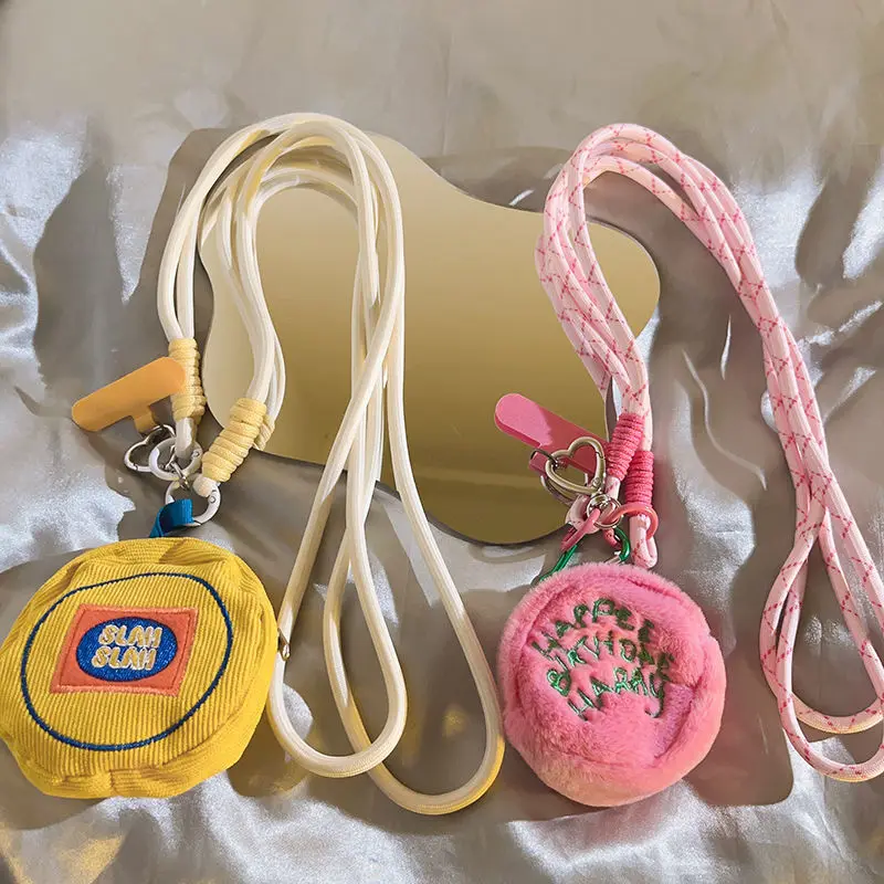 

Универсальный креативный мультяшный ремешок для мобильного телефона, длинная веревка через плечо с декоративной подвеской, забавный аксессуар для всех устройств