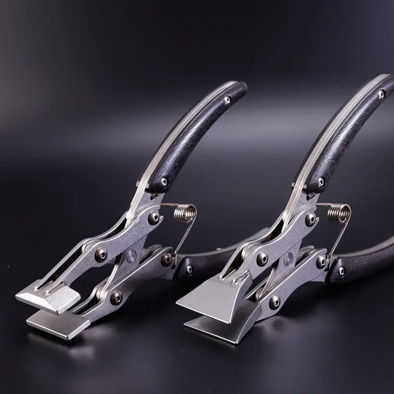 35mm Integrated Chuck Flat Mouth Pliers Cost-effective Parallel Pliers Handmade DIY Leather Tool Pliers