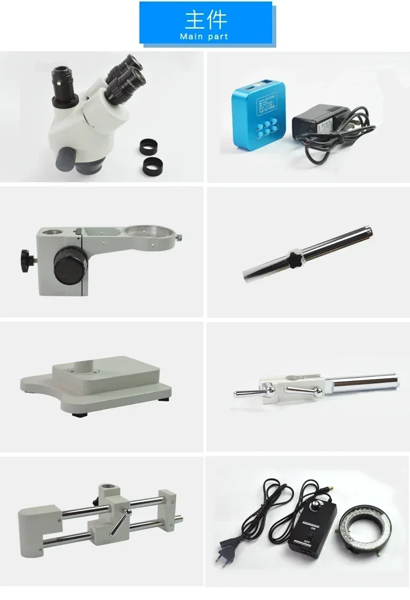 38MP HDMI-compatible Digital Camera Trinocular Microscope Stereoscopic for mobile phone repair