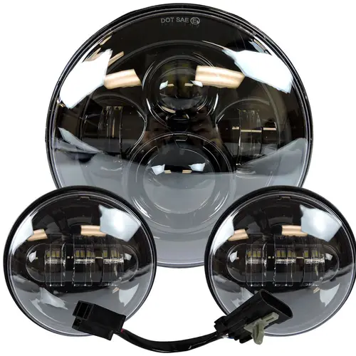 Imagen 2 del producto Proyector Led de 7 "", faro H4, luces antiniebla de 4,5 pulgadas para motocicleta Harley, lámpara Electra Glide Softail Fat Boy Touring, piezas