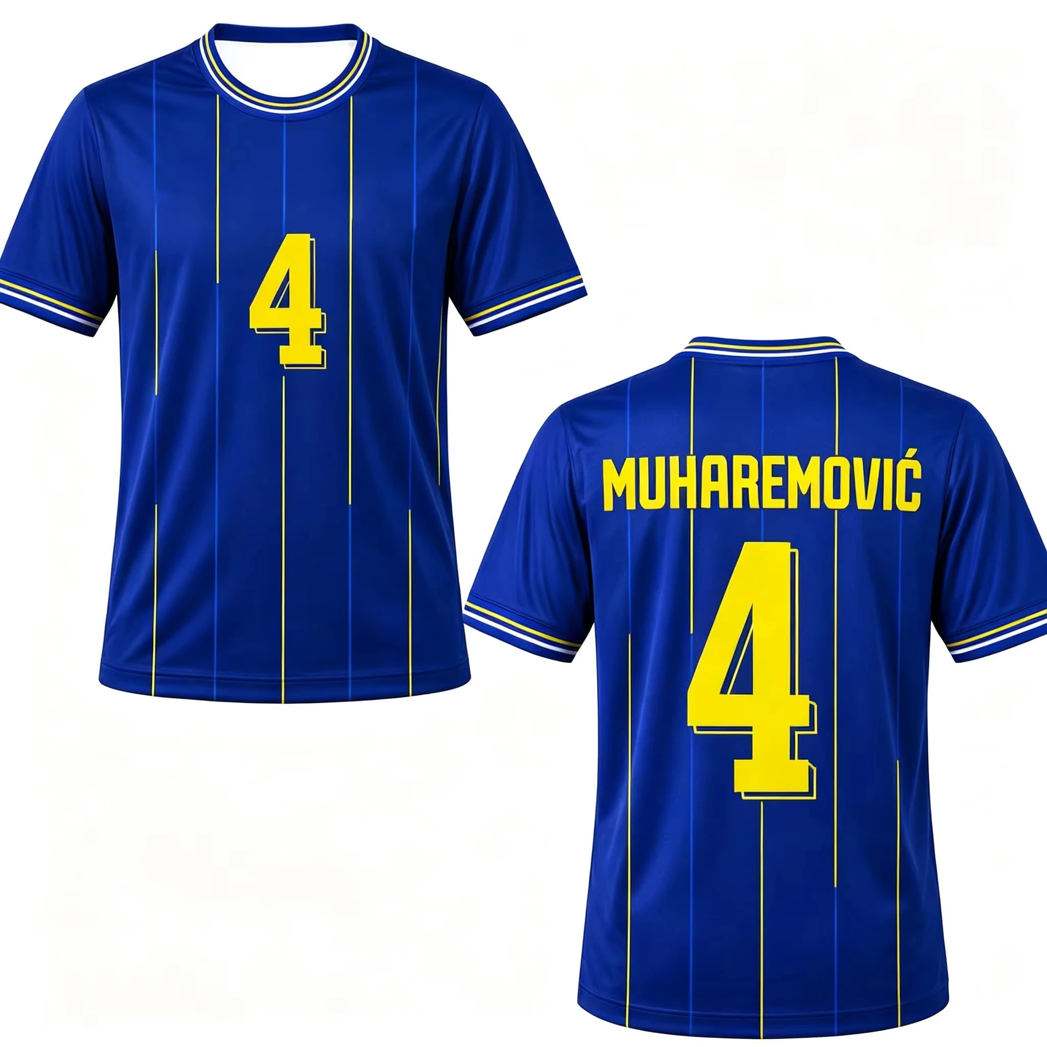 Blue Bosnia Herzegovina Soccer 3D Top Men T Shirt Women Tee Boys Top Children Parent Child Quick Dry Short Sleeves Kids Tshirt