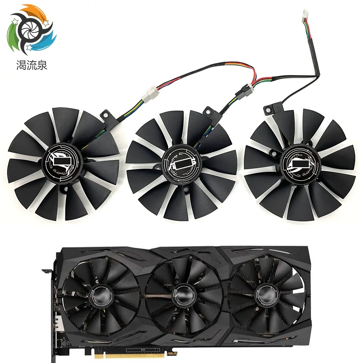 

New 87MM FDC10U12S9-C FDC10H12S9-C For ASUS GTX 980 Ti R9 390X 390 GTX 1060 1070 1080 Ti RX 480 RX480 Graphics Card Cooling Fan