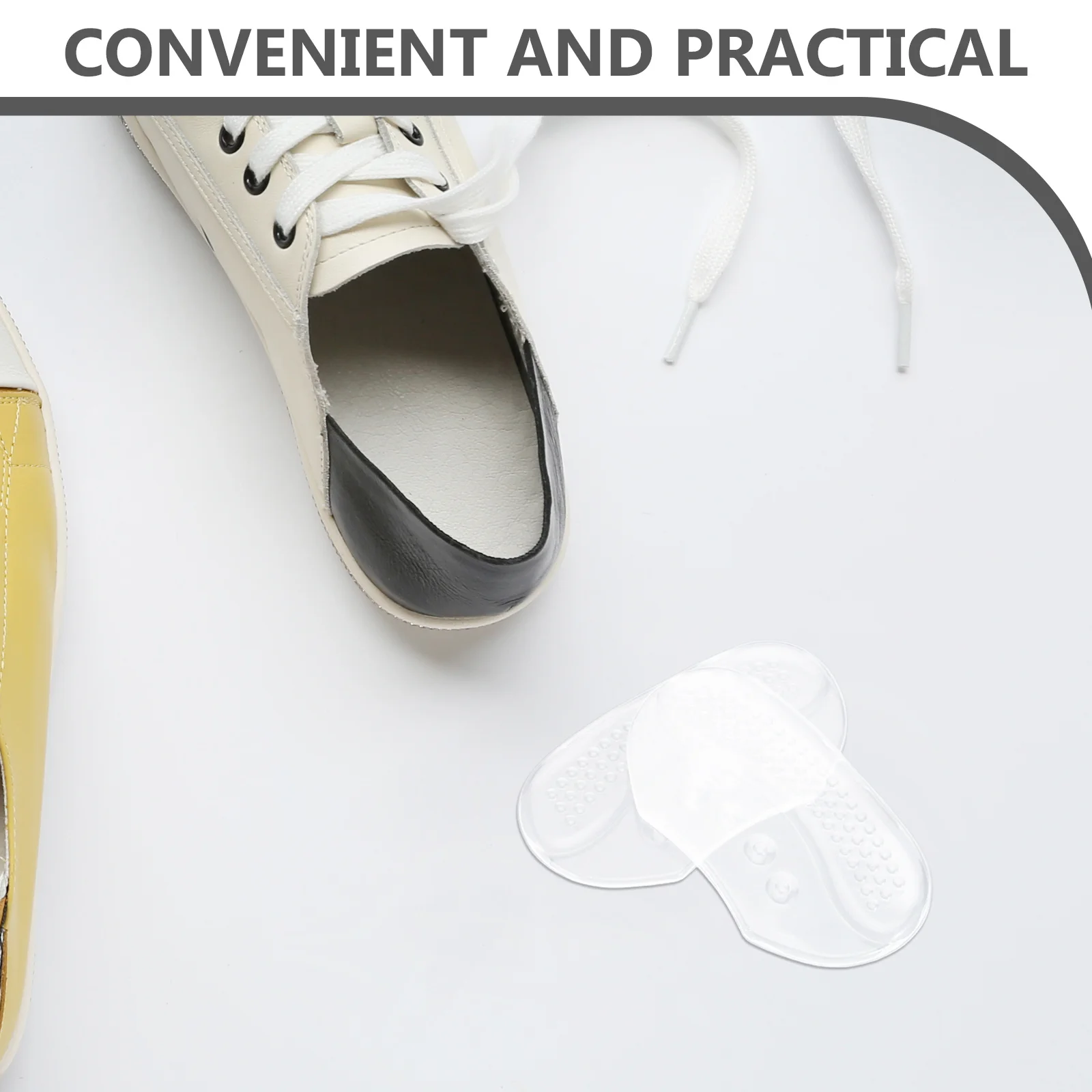 6Pairs Silicone Heel Pads Transparent Anti-Slip Grip for High Heels Blister Prevention Cushion Inserts Women Men Comfortable