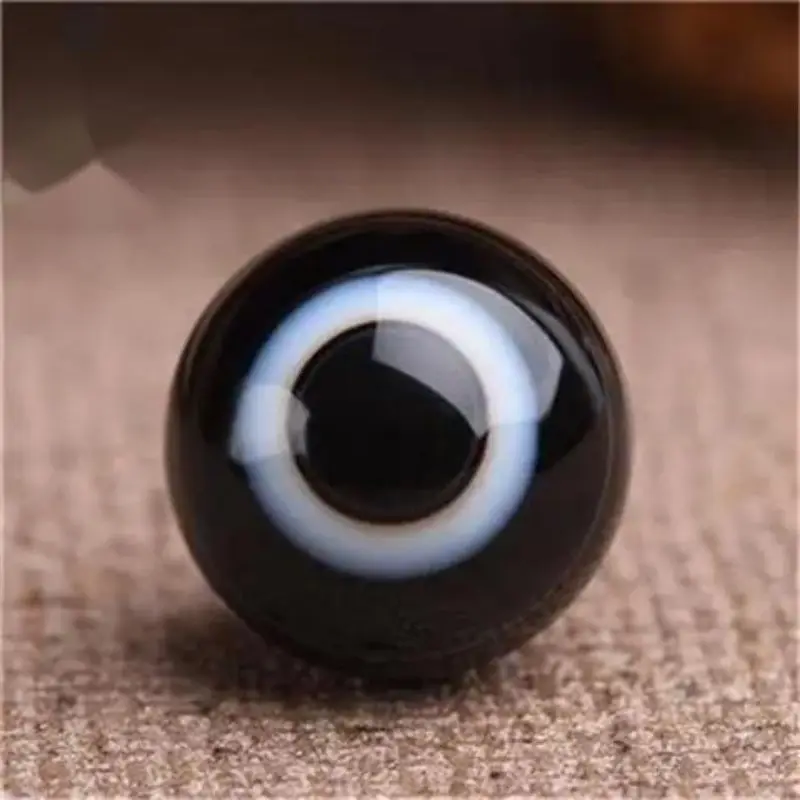 10Pcs Making Jewelry Nature Crystal Nature Stone Blindfold Heavenly Pillar Round Bead Natural Agate 19 And 20 Mm In Diameter