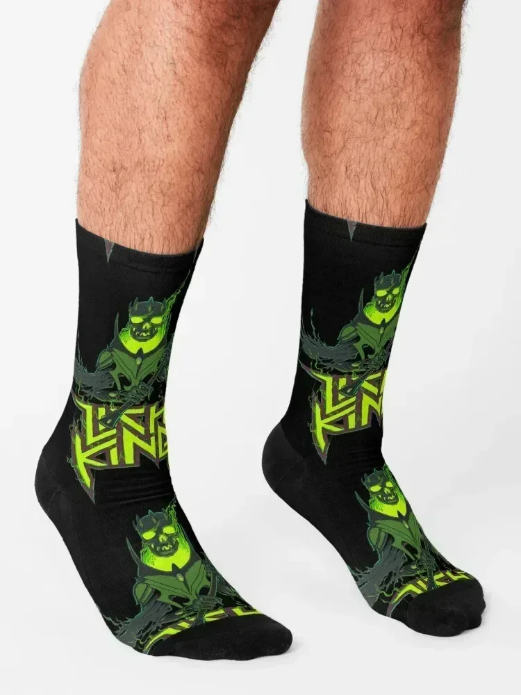 Lich King: جوارب Crown & Flail للشتاء الدافئ، جوارب رجالية للرجبي للنساء