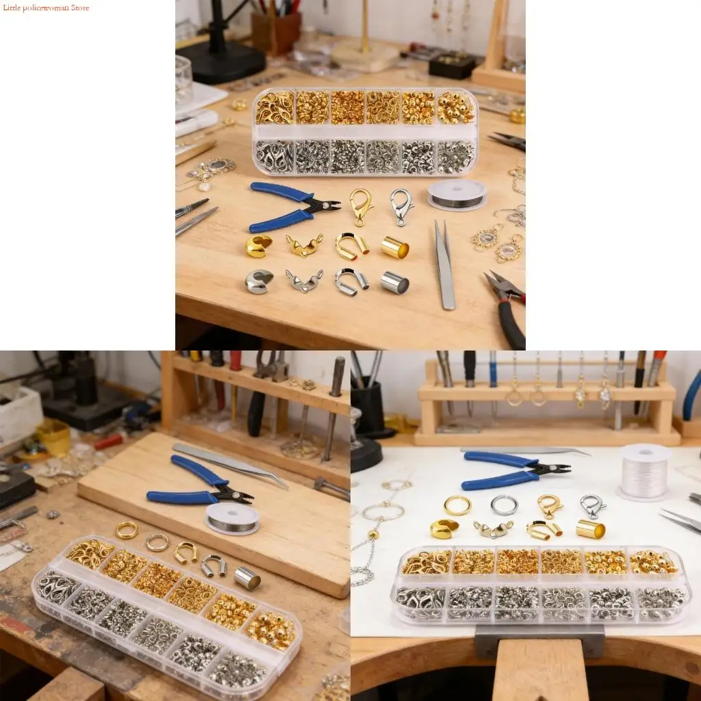 

F92D 36 Piece Metal Bead Spacer Set In 6 Colors Bracelet Alignment Beads Positioning Beads For Multi Layer Jewelry Designs