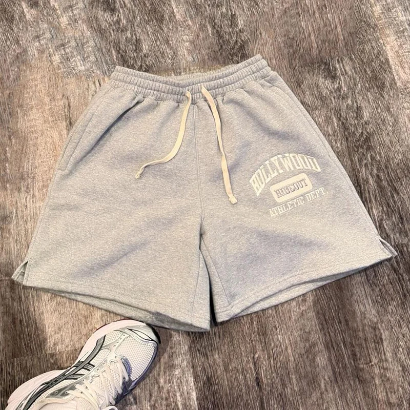 

Y2k Shorts Men Women American Retro Senior Rubber Letters Printed Five Pants Summer New Loose Thin Section Couple Shorts