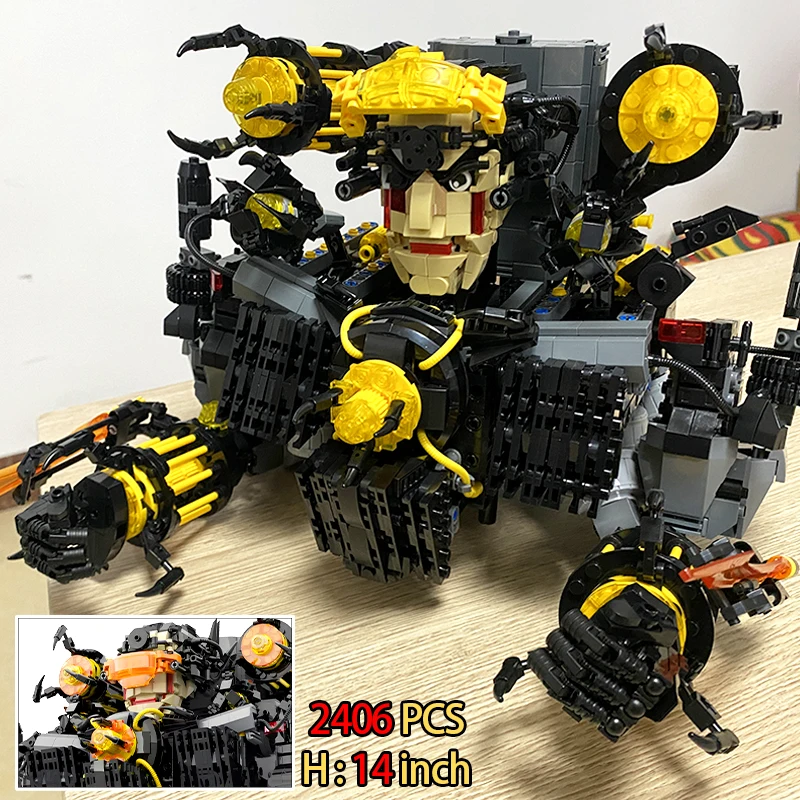 Skibidi Toileted Giant Titan Boss Speakeman Cameraman Building