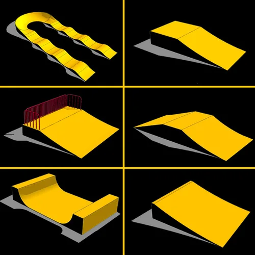 스케이트보드 BMX 밸런스 카 사이트 소품, 랜드 서핑 레이스 트랙 램프 시작 플랫폼, 펌프 트랙 웨이브 수직 램프 플랫폼 