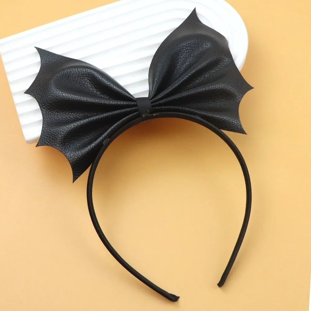 Mesh Spider Web Halloween Bat Headband Head Hoop Creative Halloween Party Hair Hoop Hair Rope Hair Loop Photo Prop