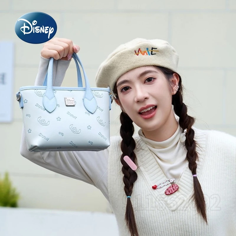 Disney Stitch New Mini Handbag Luxury Brand Original Fashion Women's Shoulder Crossbody Bag Cartoon Cute Casual Mini Women's Bag