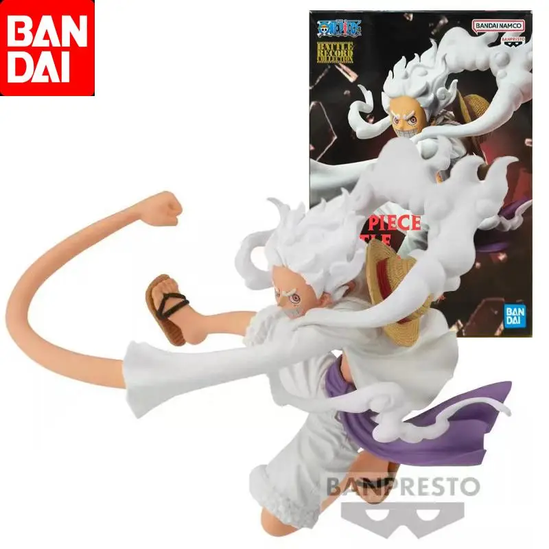 Bandai Original BATTLE RECORD COLLECTION Monkey D. Luffy GEAR5 Anime Action Figure Toys For Boys Girls Children Birthday Gifts