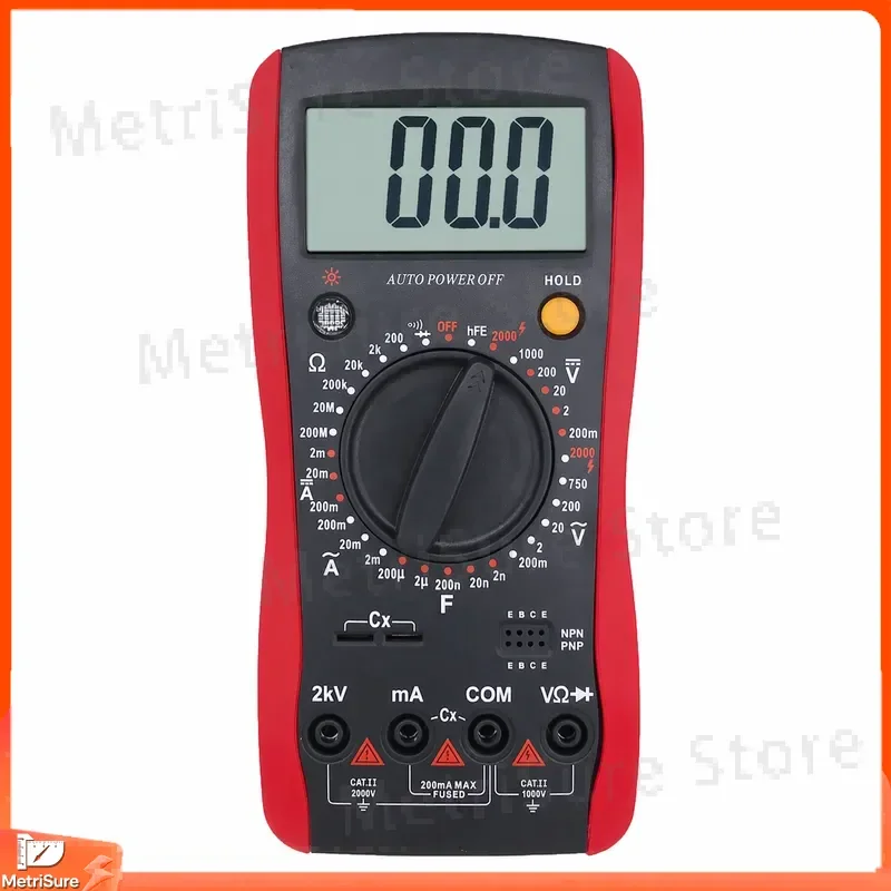 High Precision Digital Capacitance Meter 2000V AC DC Voltage Tester Multimeter for Electrician Tool Kit Capacitor Testing