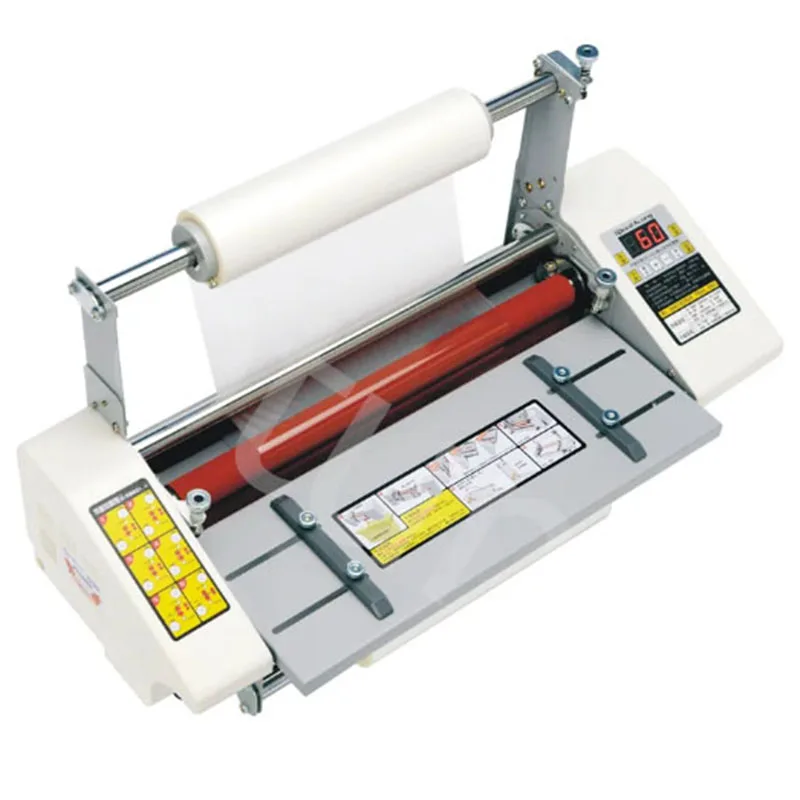 A3 + Papier Lamineermachine Vier Roller Koud Warm Laminator Rollende Machine Film Foto Lamineren Machine