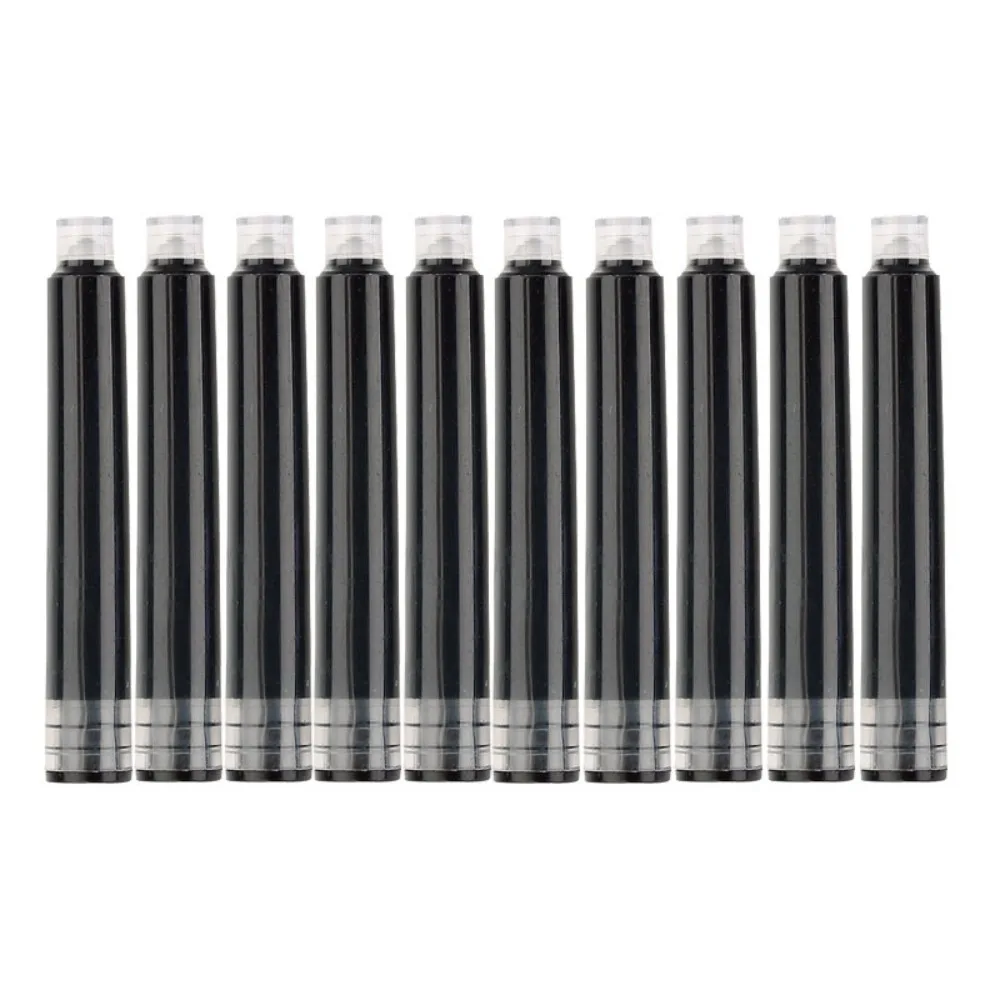 

10PCS/Set 3.4mm Caliber Ink Cartridge Blue/Red/Black Simple Design Fountain Pen Refill Plastic Material Pen Ink School Office